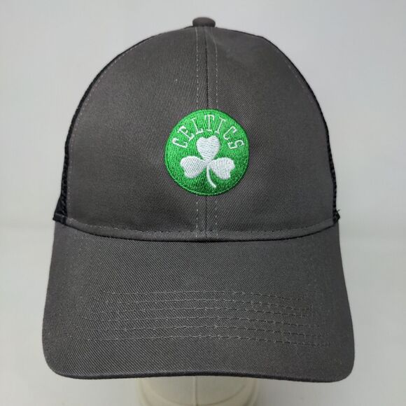 Cap America Men's Snapback Mesh Back Hat Boston Celtics NBC Sport Logo - Picture 2 of 7